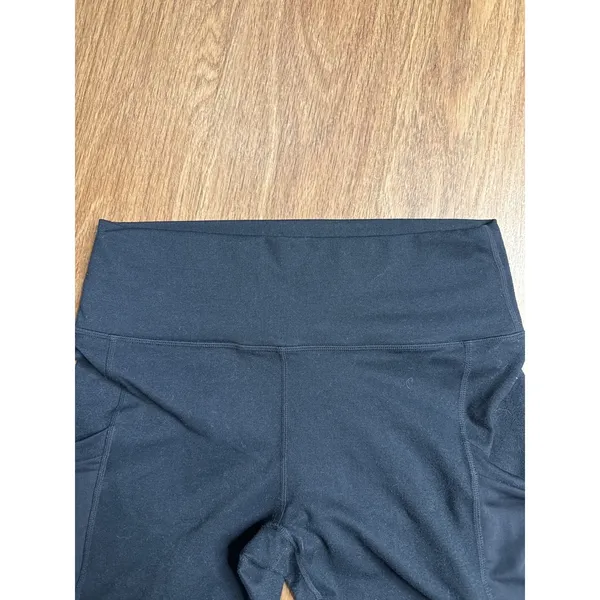Fabletics Womens Black High Waisted Mesh Panel Pocket Leggings Activewear Sz Med - Image 4