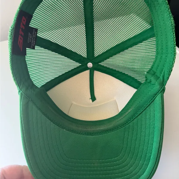 Green Trucker Hat with Patch - Image 2