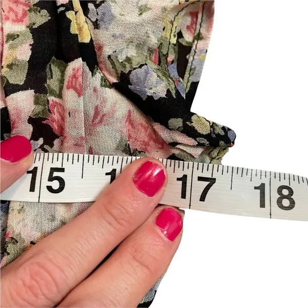 Reformation Plunging Floral Mini Dress Pink Roses - Image 6