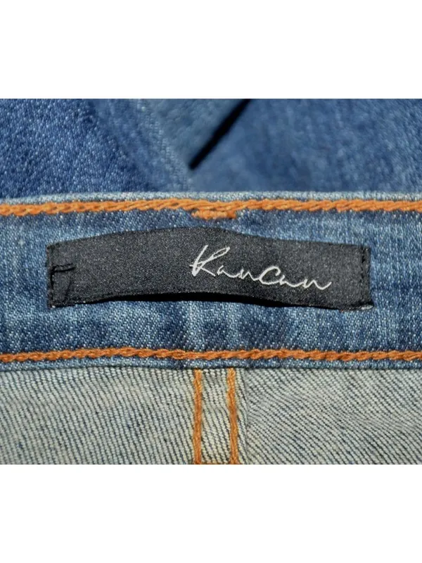 KanCan Jeans Women 15/31 Blue Mid Rise Flare Kick Stretch Denim - Image 8