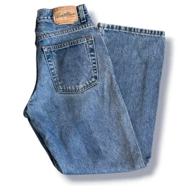 Levi Strauss Signature Loose Fit Jeans 26 Inch Waist Medium Wash Wide Leg Y2K - Image 10