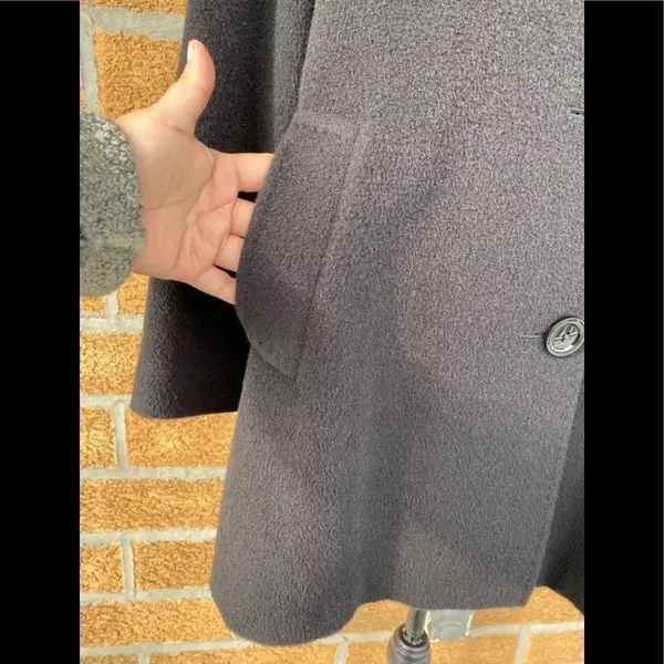 Cinzia rocca alpaca/wool coat size 2 Black - Image 3