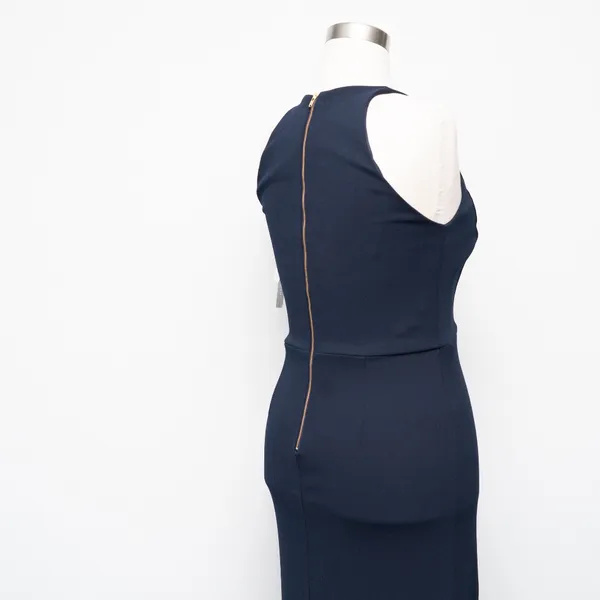 Betsy & Adam - Arielle Scuba Crepe Ruffle‎ Slit Gown - Image 12