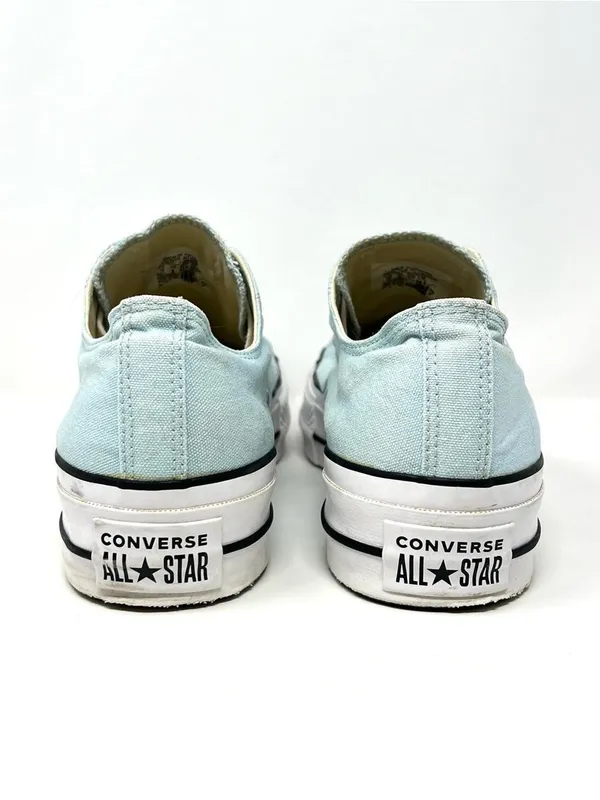 Converse Chuck Taylor All Star Lift Ox Platform Light Blue Ocean Bliss Canvas 10 - Image 7