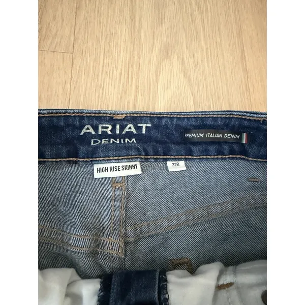 Ariat Jeans Womens 32 Blue High Rise Skinny Premium Italian Denim - Image 5