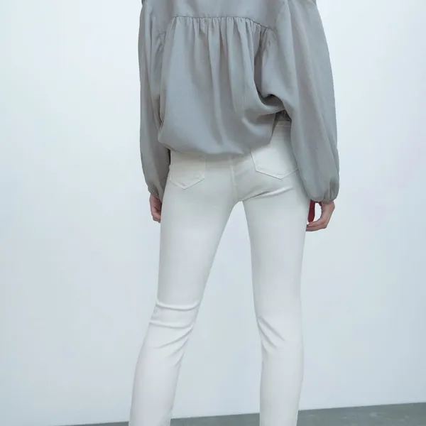 NWT ZARA Premium Skinny Jeans Stretch High Waist Bloggers Fav - Image 6