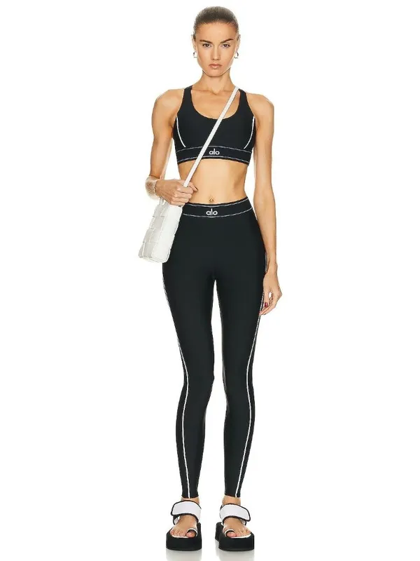 Alo Yoga Suit Up Bra in Black Large New Womens Cropped Tank Top - Image 4