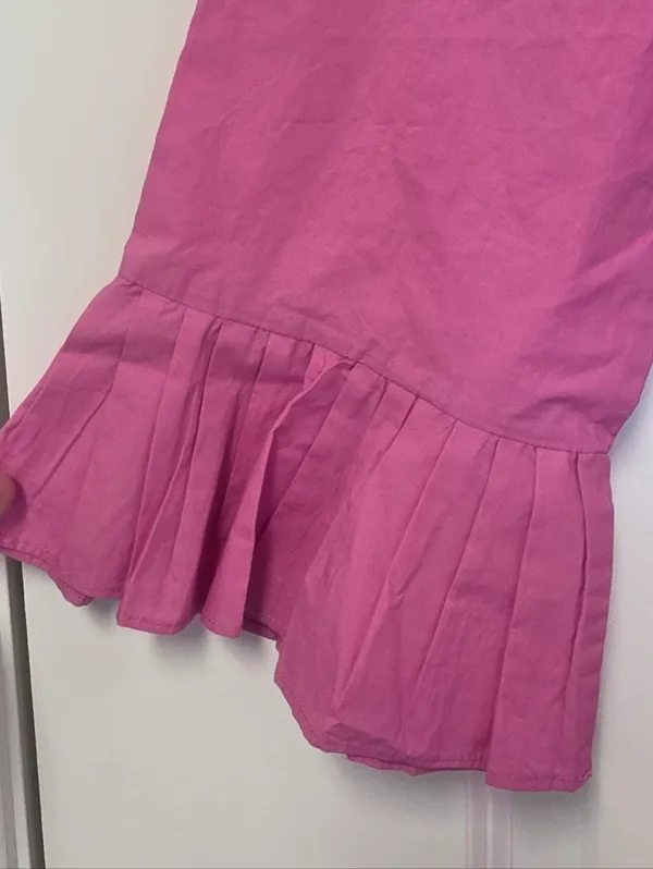 ANNA CATE Pink Mini Dress Size Large Cottagecore Prairie NWT Wedding Guest - Image 4