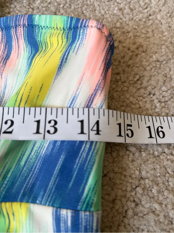 Shoshanna Ikat Rio Vista Bandeau Beaded Halter Maillot one piece Swimsuit Sz 10 - Image 13