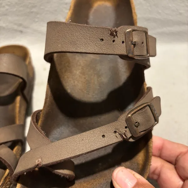 Birkenstock Mayari Open Toe Slide in Brown Sandals‎ Women’s size 8 - Image 6