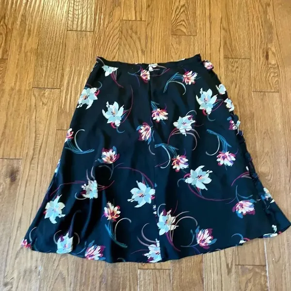 Anthropologie w5 Lillium floral ruffle detail skirt medium - Image 12