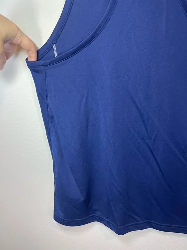 Adidas Utility Singlet Tank Top Shirt Navy Blue Lightweight Running NEW Sz Small - Image 14
