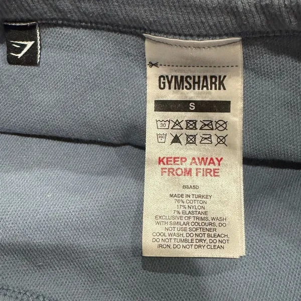 Gymshark Ribbed Cotton Seamless One Shoulder Bra Blue Women’s Small - Image 2
