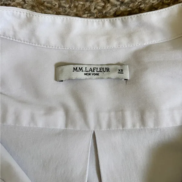 MM Lafleur Nichols Button Up Light Grey Button Top Women’s Size XS - Image 6