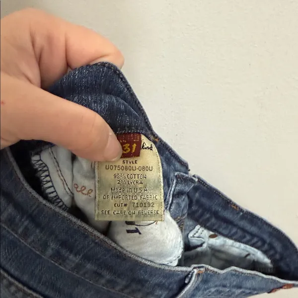 7 For All Mankind Low Rise Medium Wash Bootcut Jean Size 31 - Image 9