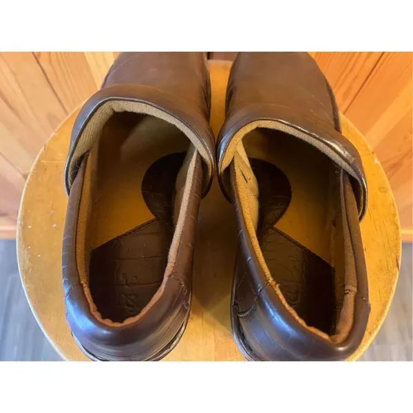 Boc Born Concept Shoes Womens 10M Slip On Clogs Mule Brown Animal Print - Image 5