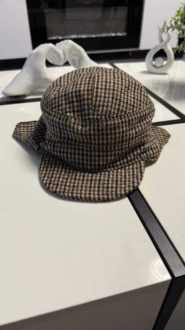goorin bros. vintage style plaid trapper hat - wool blend - size m - Image 3