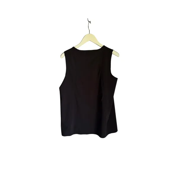 Athleta Zephyr Refined Tank Black Sleeveless Travel Top Medium - Image 5