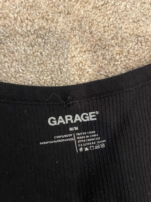 Garage sonia seamless plunge top black - Image 4