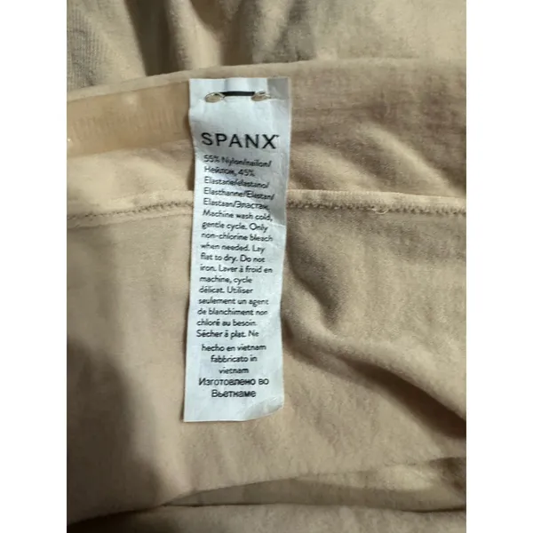 Spanx Shapewear Shorts Women's Large Nude High Waist NWOT - Image 5