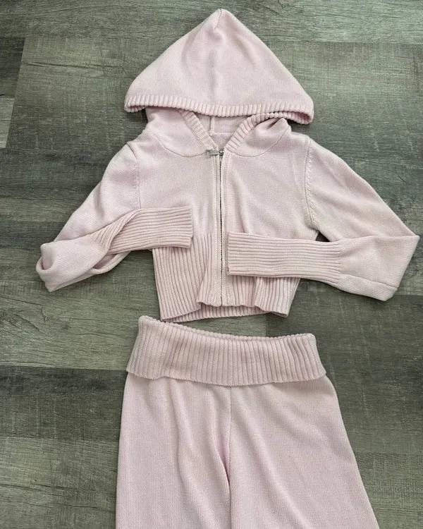 pink knit set - Image 2