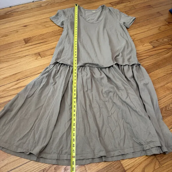 Free People Free-Est Herron Drop-Waist Oversized Maxi Dress in Tan Size XS - Image 8