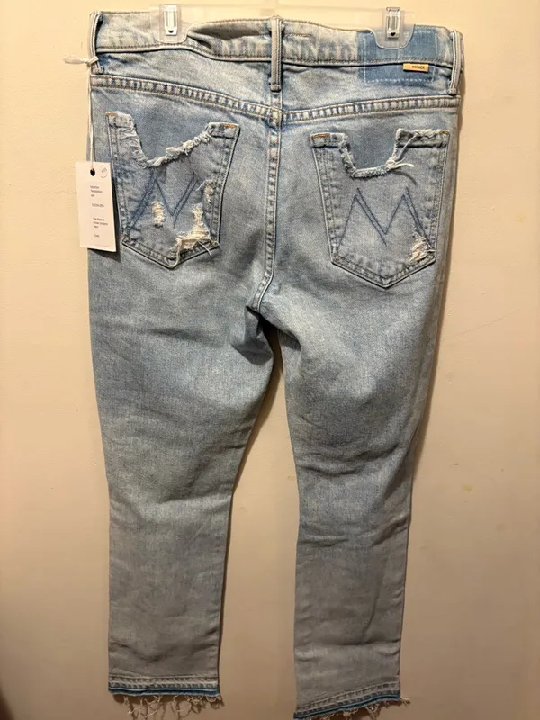 Mother Superior The Rascal ankle undone distressed size‎ 25 Sample Blue - Image 14