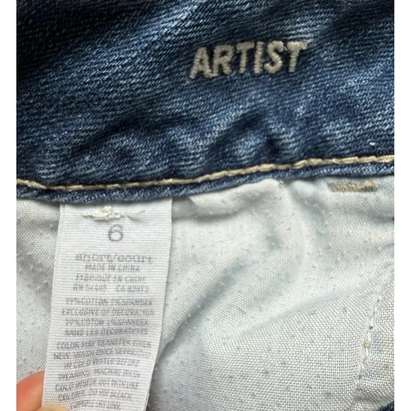 Y2K‎ American Eagle Womens Jeans Size 6 Short Artist Stretch Flare Low Rise - Image 6