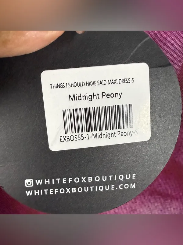 White Fox ThingsI should have said maxi dress in midnight Peony SZ:S - Image 9