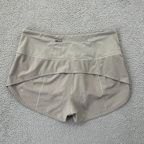 Lululemon Speed Up Shorts High Rise 2.5" Riverstone Athletic Athleisure Women 8 - Image 3
