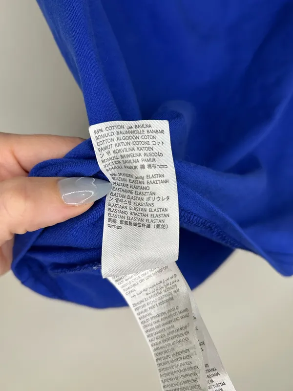 NWT Edikted Blue Cotten Blend Y2K Mini Skirt Size Medium - Image 3