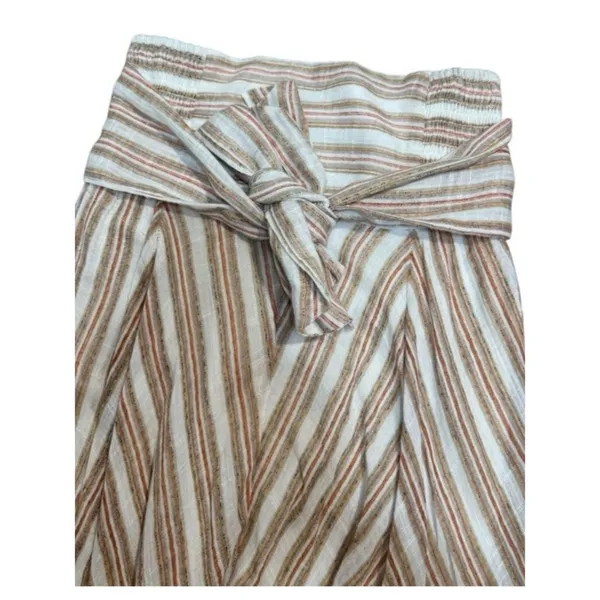 Free People Giselle Skirt/dress Ivory stripe Size Small - Image 9