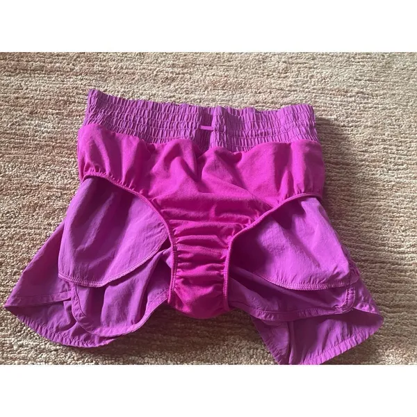 All In Motion Pink High Waist Lined Active Shorts Women’s S Zip Pocket - Image 8