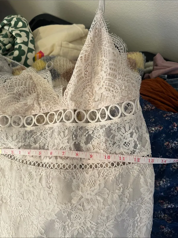 Victorias Secret‎ Sheer Floral Lace Dress - Image 5