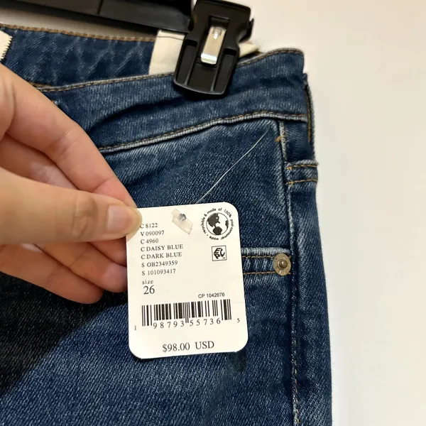 We The Free Free People Daisy Blue Emre Low-Rise Flare Jeans NWT Size 26 - Image 4