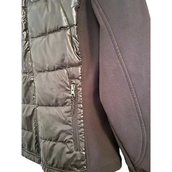 Free Country Black Puffer Hooded Sport Jacket size Small - Image 5