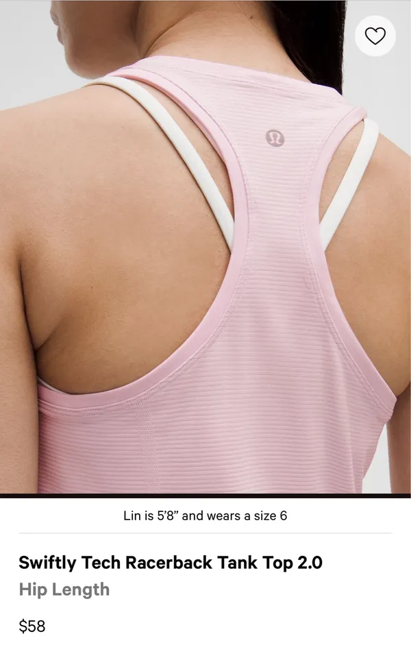 Swiftly Tech Racerback Tank 2.0 Lululemon Top - Image 2