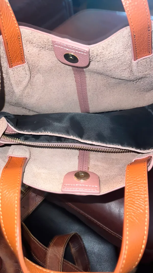 Rose colored leather purse Pink - Image 3