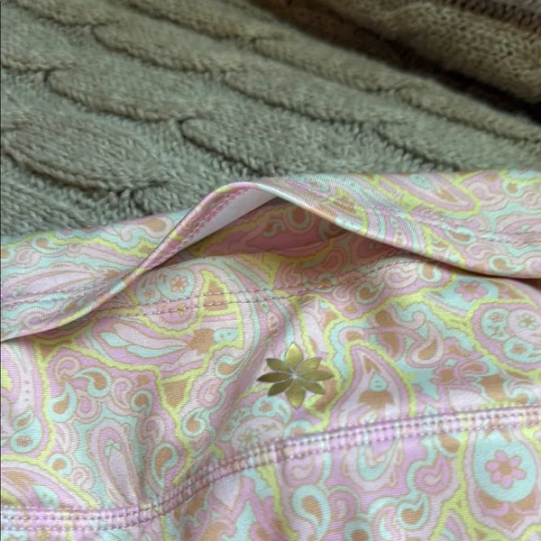 Kensie Pink and Yellow Paisley Skort - Image 4