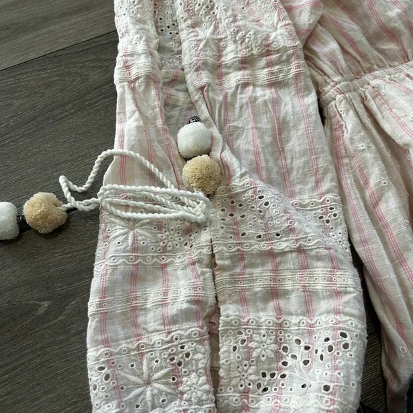 Rare Loveshackfancy Pink Isla Midi Embroidered Boho Dress - Image 15