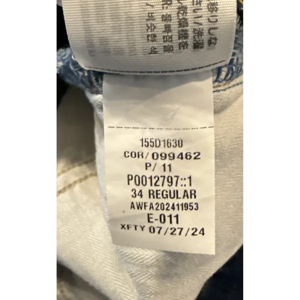 Abercrombie Fitch Womens 18 R 34‎ The 90's Straight Mid Rise Curve Love Jeans - Image 4