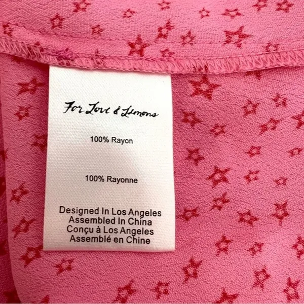 For Love and Lemons Twinkle Slip Dress Pink Spaghetti Straps Romantic Coastal L - Image 11