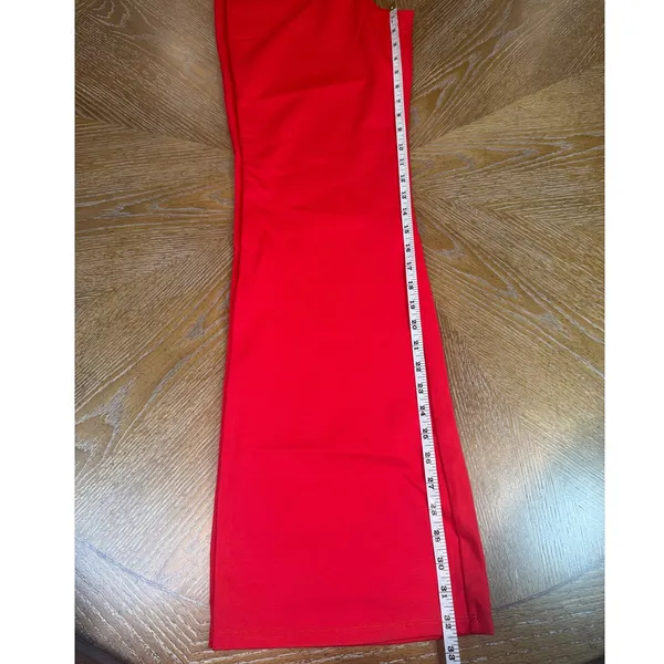 Halara NWT Flex SculptKnit High Waisted Flare Work Pants Red Size Large‎ Tall - Image 10