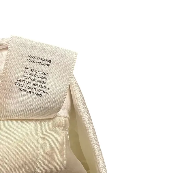 Aritzia Babaton 1-01 Giselle Boy Trouser Dress Pants White Cream Size 12‎ - Image 14