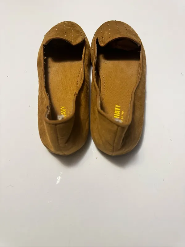 Old Navy Women's Brown Studded Flats Sz 8 - Image 4