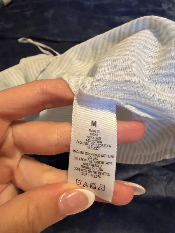 Aeropostale Top Babydoll Tank baby blue size medium - Image 3