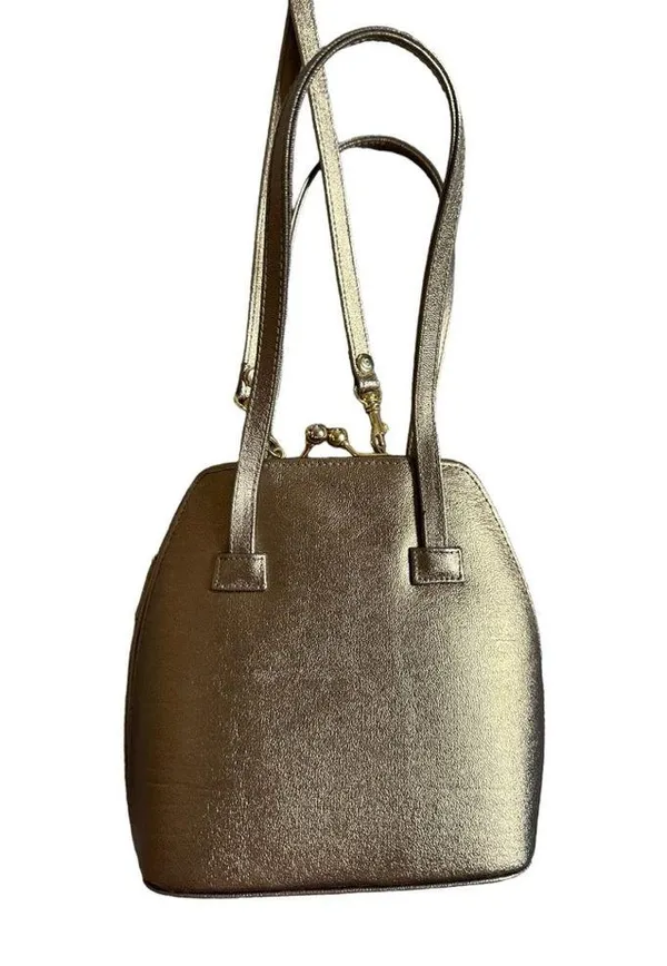 DKNY Gold Metallic Mini Bag - Image 7