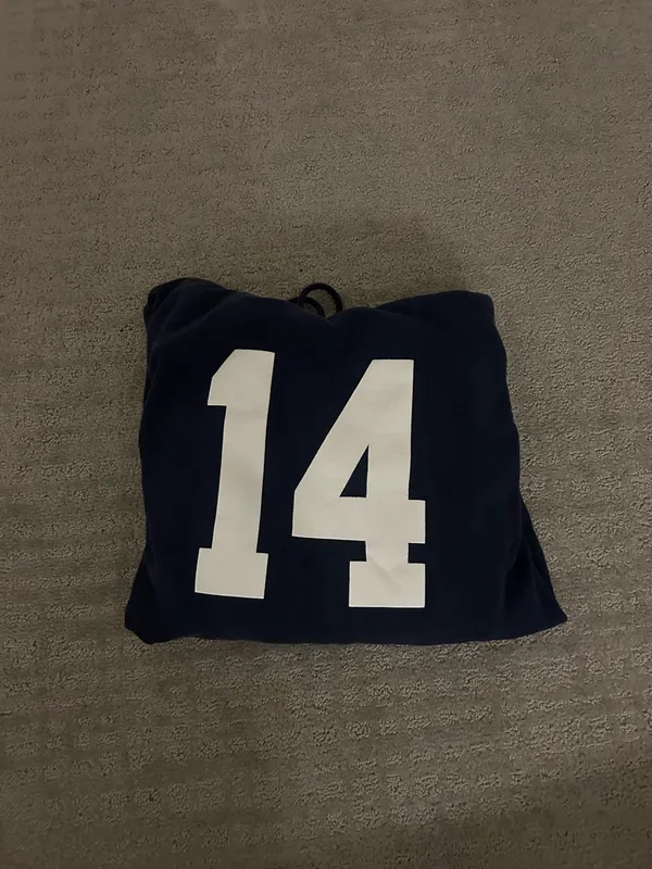 Brandy Melville Christy 14 Hoodie Navy - Image 3