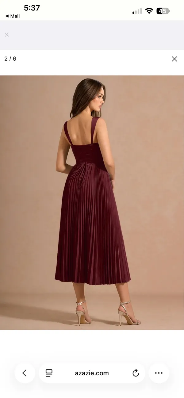 Azazie Wedding Guest Dress - Image 4
