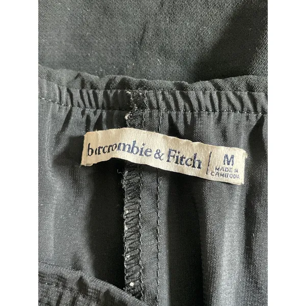 Abercrombie & Fitch Women's Black High Waisted Straight Mini Skirt Skort Size M - Image 5